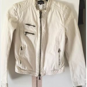 Calvin Klein jacket S ivory stretchy unisex